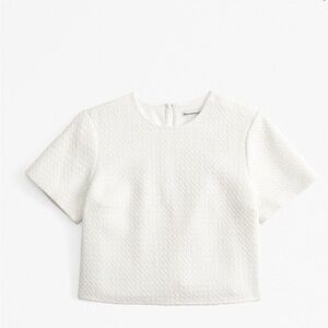 🔆 Abercrombie & Fitch tweed woven tee - Size Small